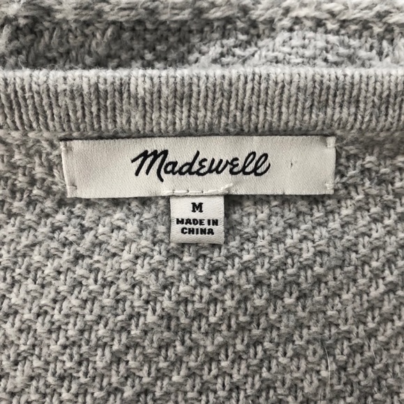 Madewell Side Tie Gray Knit Vest (Size Medium - EUC) - Picture 7 of 10